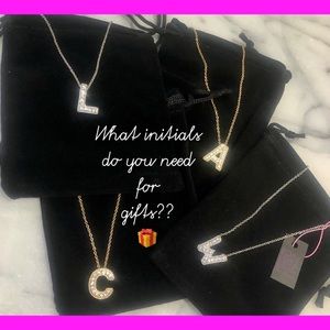 🎁Austrian Crystal Initial Necklaces,NWT